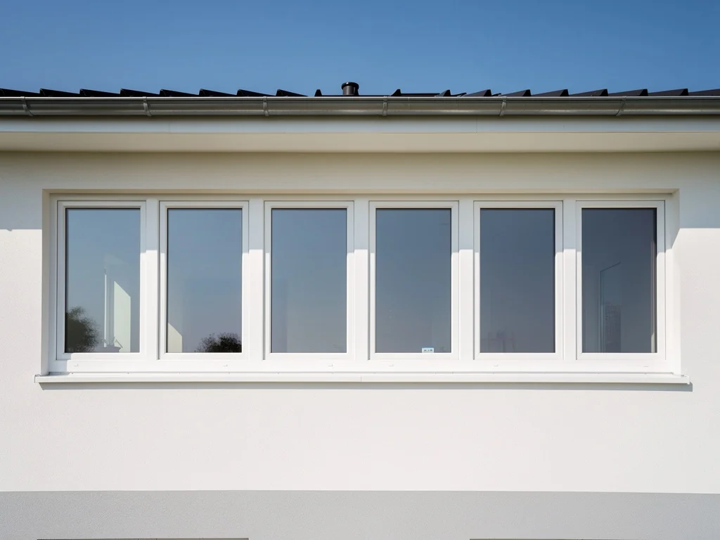 Fenêtres PVC à triple vitrage alignées sur un pavillon rénové